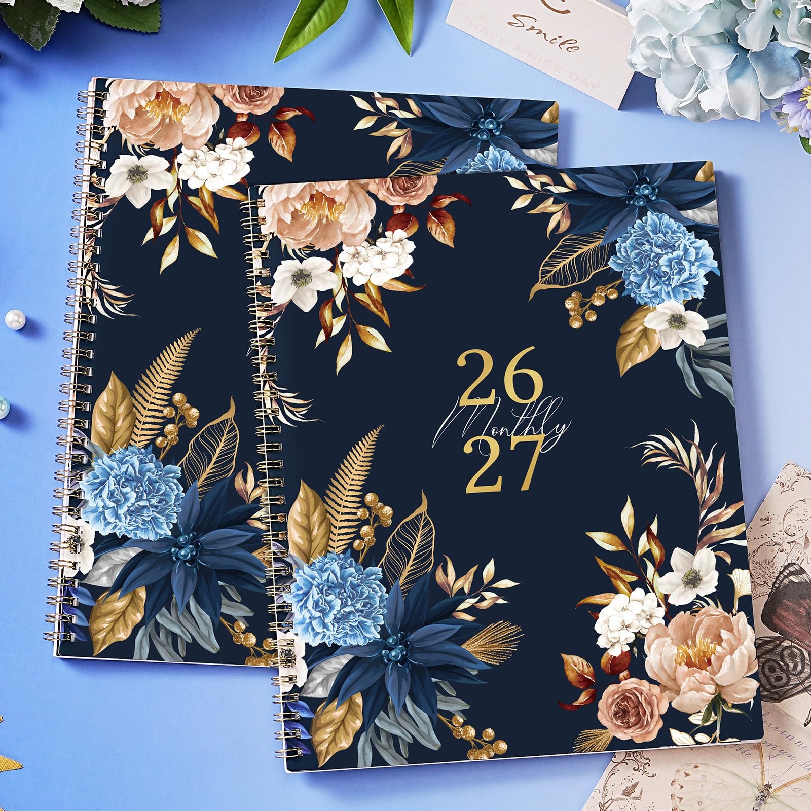 2026-2027 Monthly Planner 18 Month Calendar 9×11 Twin Wire Binding Notes Pages
