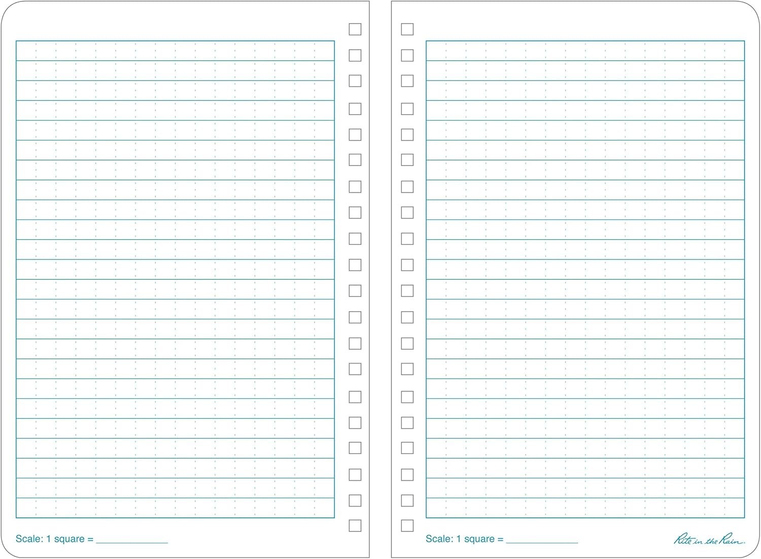 Polydura Cover Weatherproof Notebook, 3 Pack
