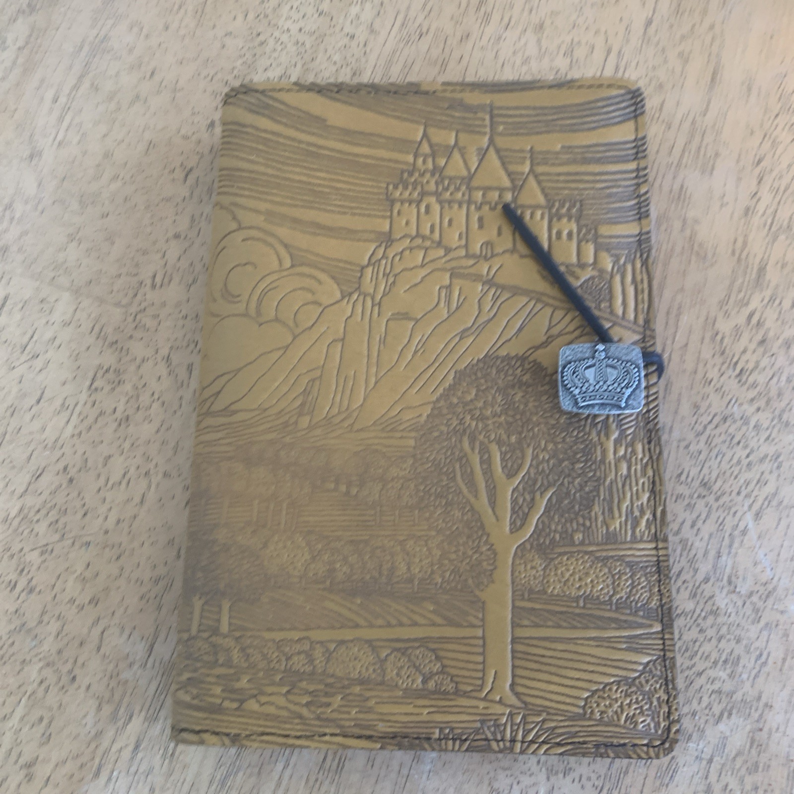 Oberon Design Leather Camelot Daily Journal Blank 6 X 9”