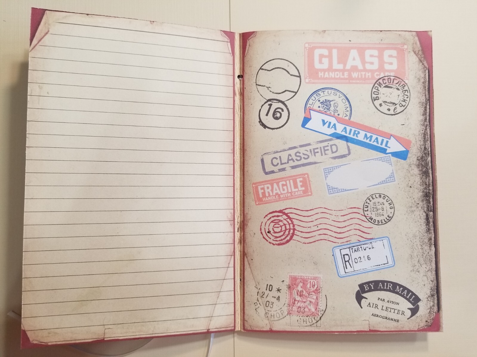 Junk Journal Booklet “VINTAGE LETTERS” Cards, Pockets, Ephemera + More!