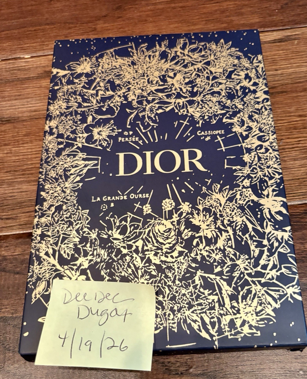Christian Dior White & Gold Notebook Journal 2023 Holiday, Still In Packaging