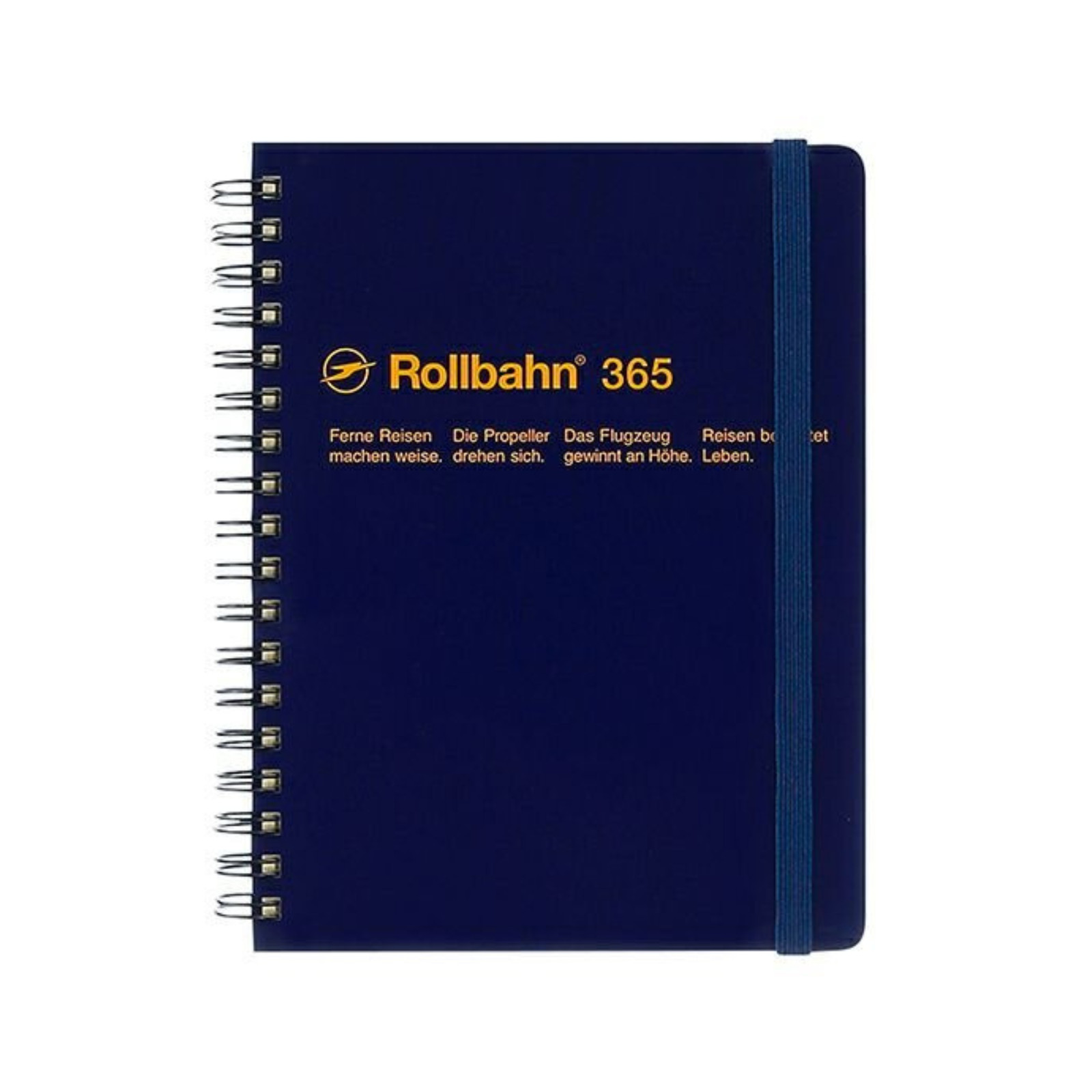 Delfonics Rollbahn Spiral Free Diary 365: 5-1/2 in. x 7 in. (Dark Blue) *B6 note