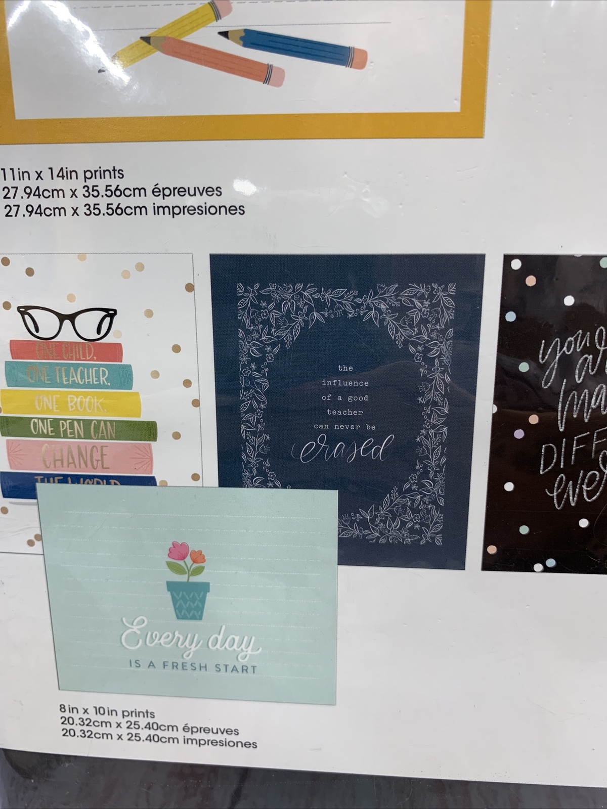 Happy Planner teacher prints & diecut 41 pcs IN THIS CLASS WE STICK TOGETHER