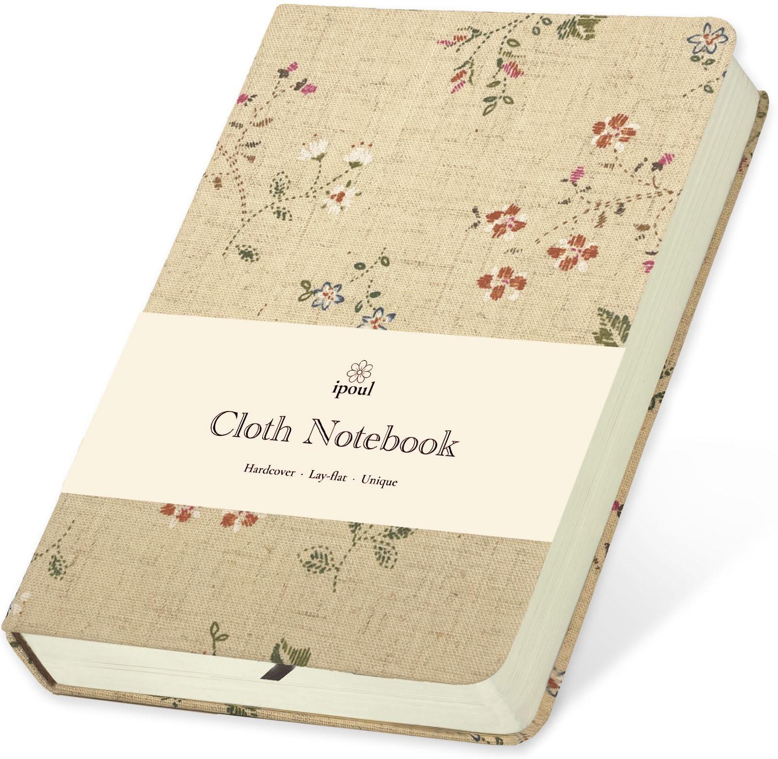 Floral Linen Journal, Similar Embroidered, Small Notebooks 5×7, Lay Flat Sket…