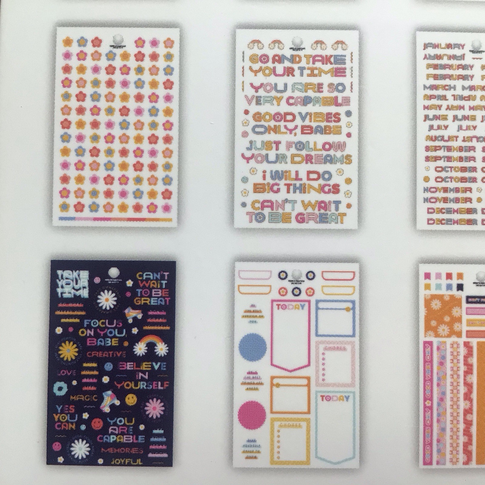 Agenda 52 Sticker Book/Retro Vibes 1929 Pieces/New