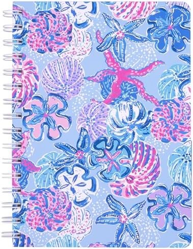 Lilly Pulitzer Hardcover Mini Spiral Notebook, 8.5″ x 6.5″ Small Journal with 16