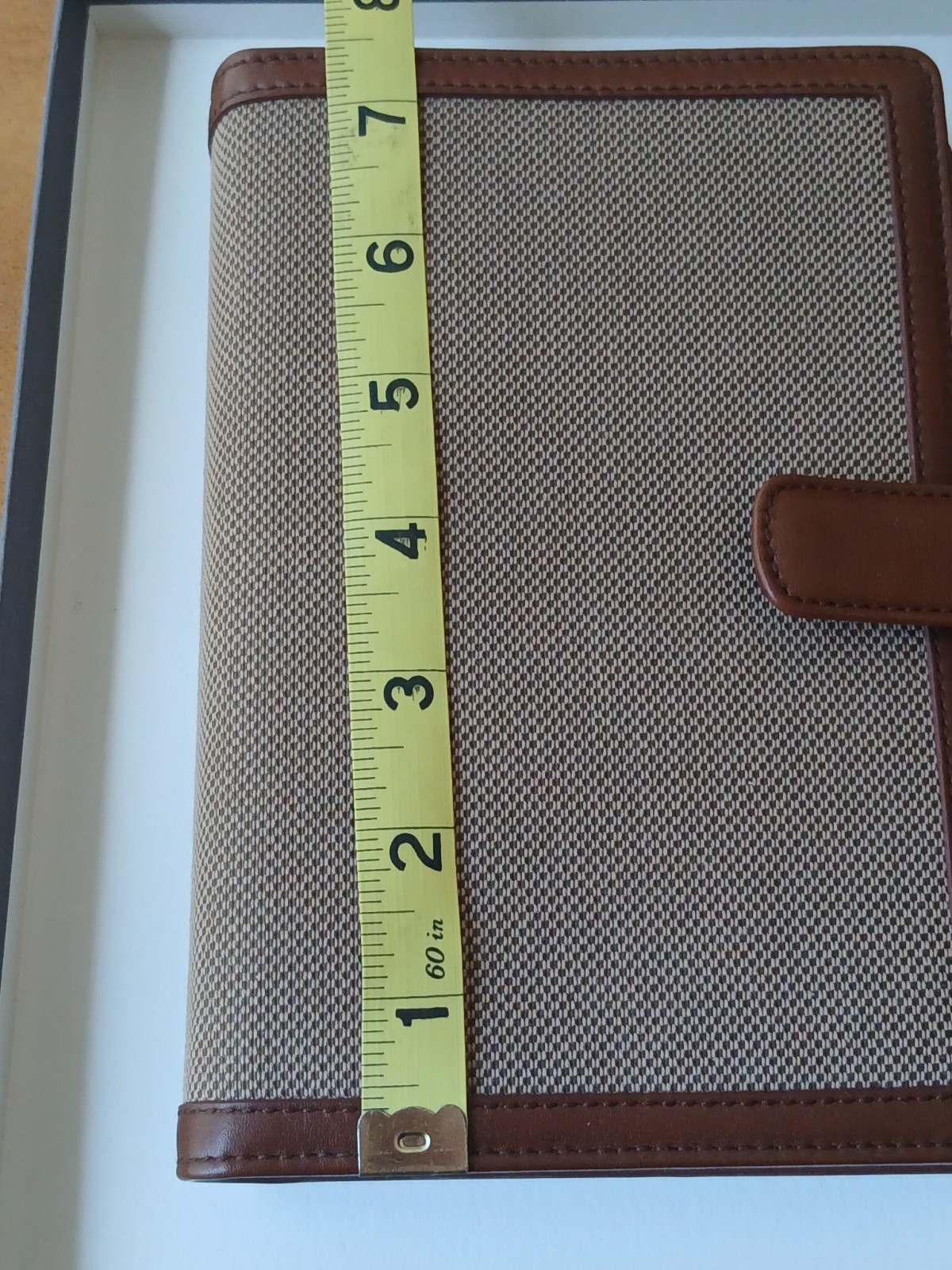 Personal Organizer BROOKS Brothers ,Tweed & Leather ADGENDA /PLANNER + Pen NWOB
