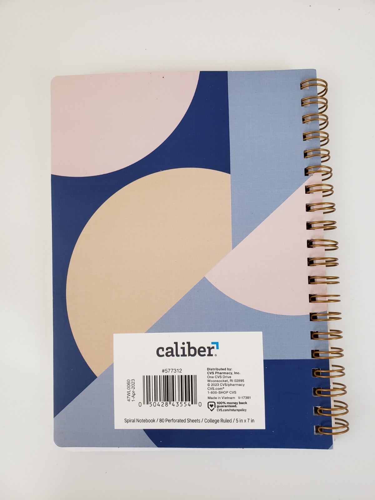 Journal Spiral Notebook Lined 5″x7″ 80 Sheets College Ruled Tear Out Pages Lot 3