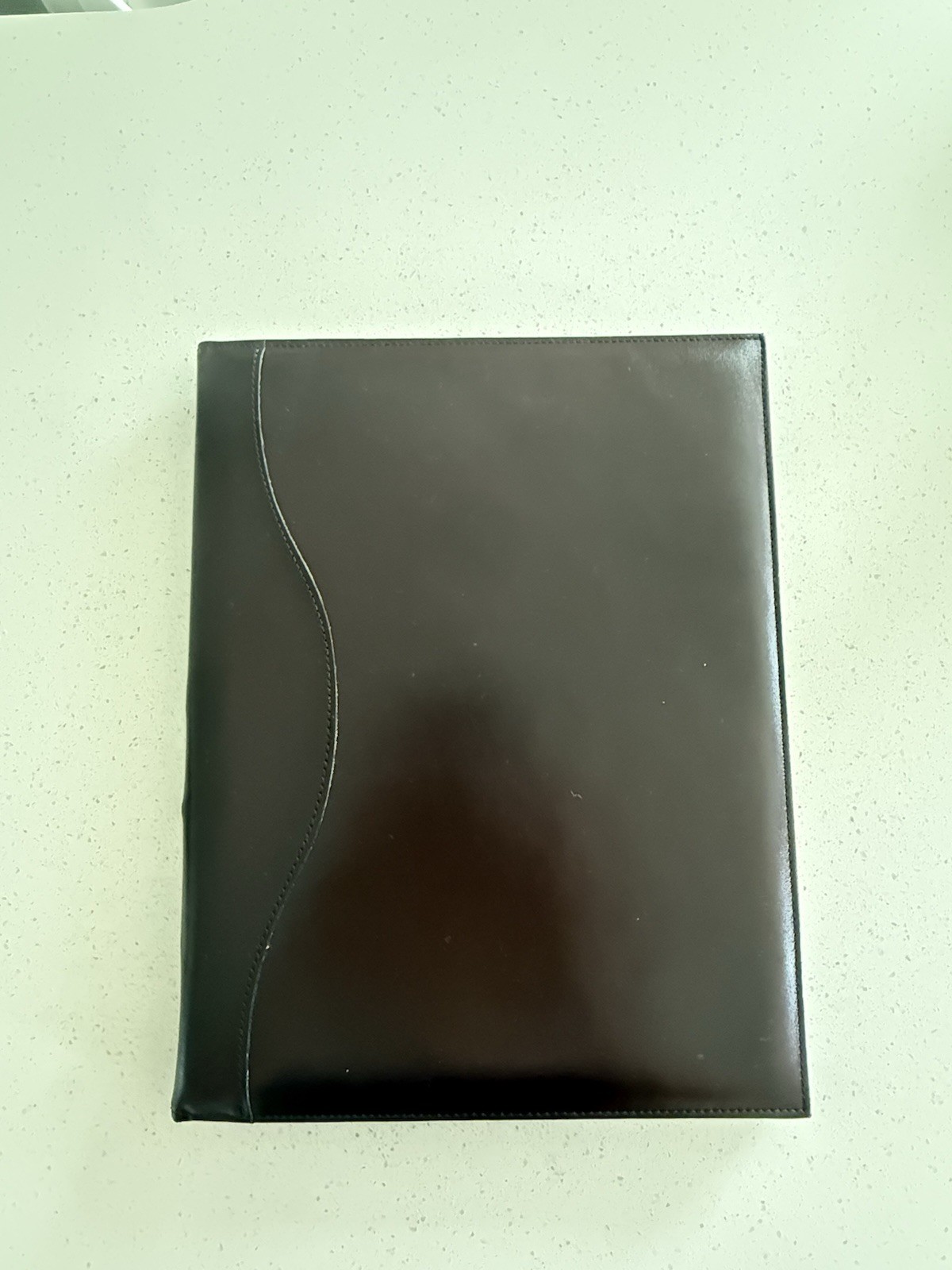 Berman Genuine Leather Rich Brown Professional Padfolio Holds 8.5×11 Pad USA
