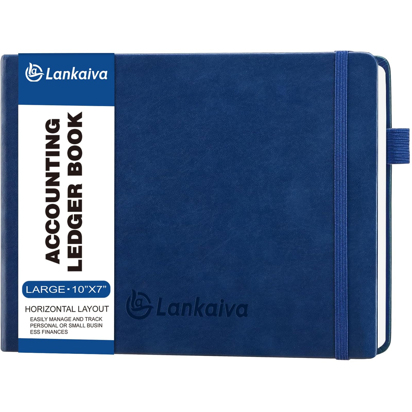 Ledger Book For Business Personal Finance Expense Tracker Notebook B5 Navy Blue