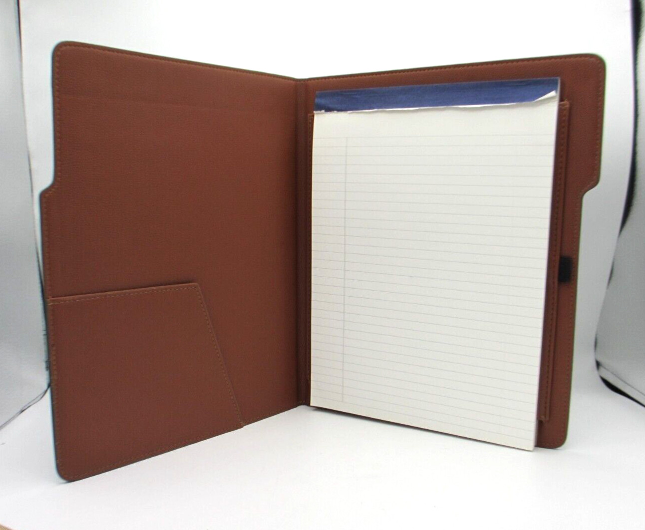 Portfolio Leather Holds 8×10 Pad NEW BROWN