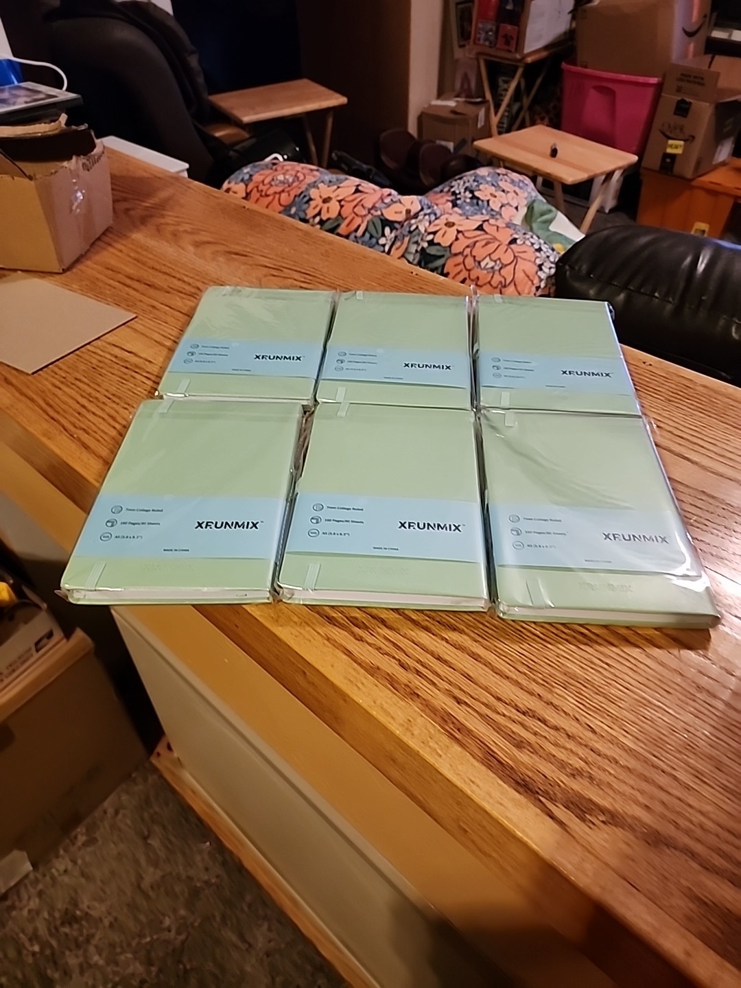 6 – Xrunmix Lined Journal Notebooks, 160 Pages Each 5.7 x 8 inch Lot of 6, New