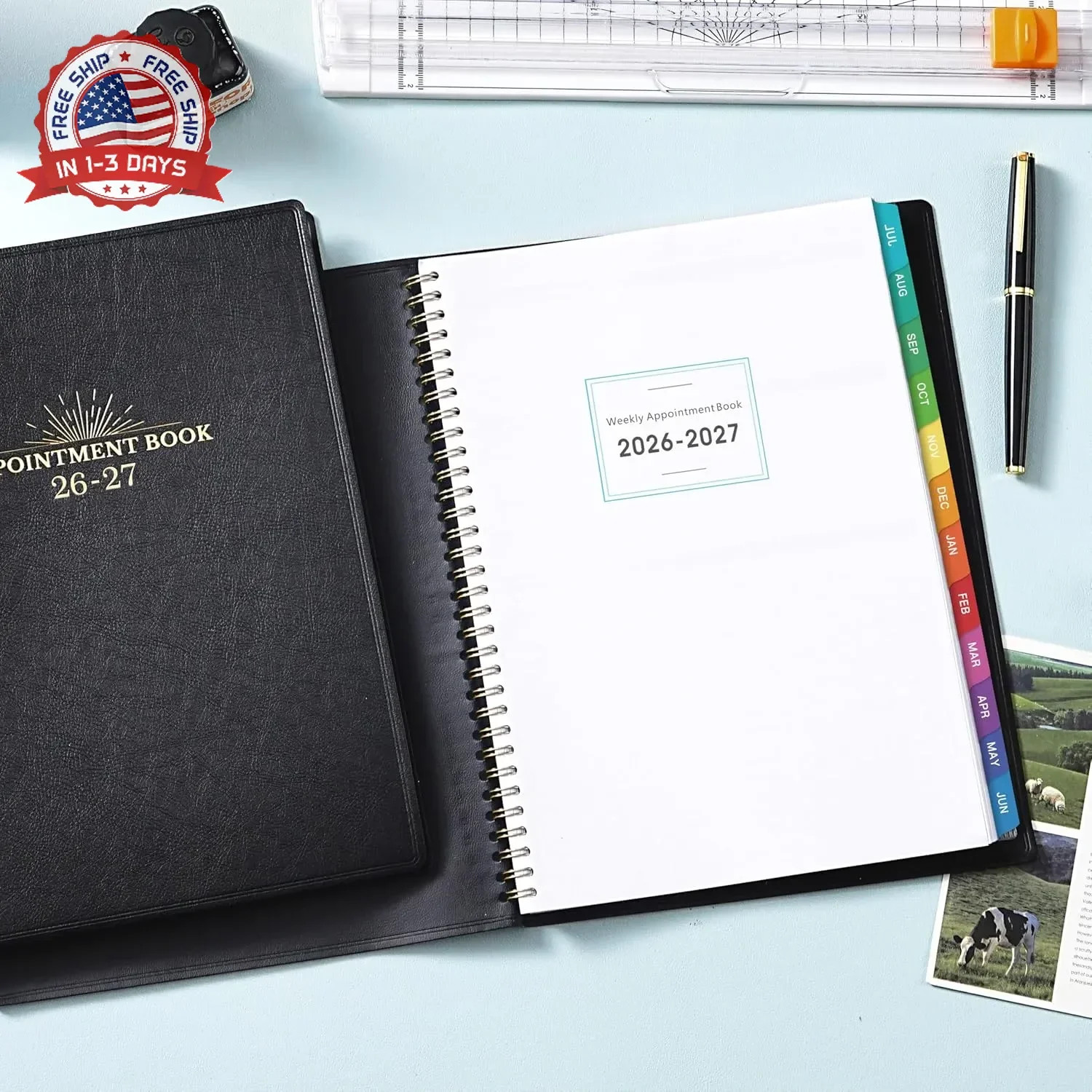 Appointment Book & Planner 2026-2027 – Daily Hourly Planner 2026-2027, 8.5″ x 11