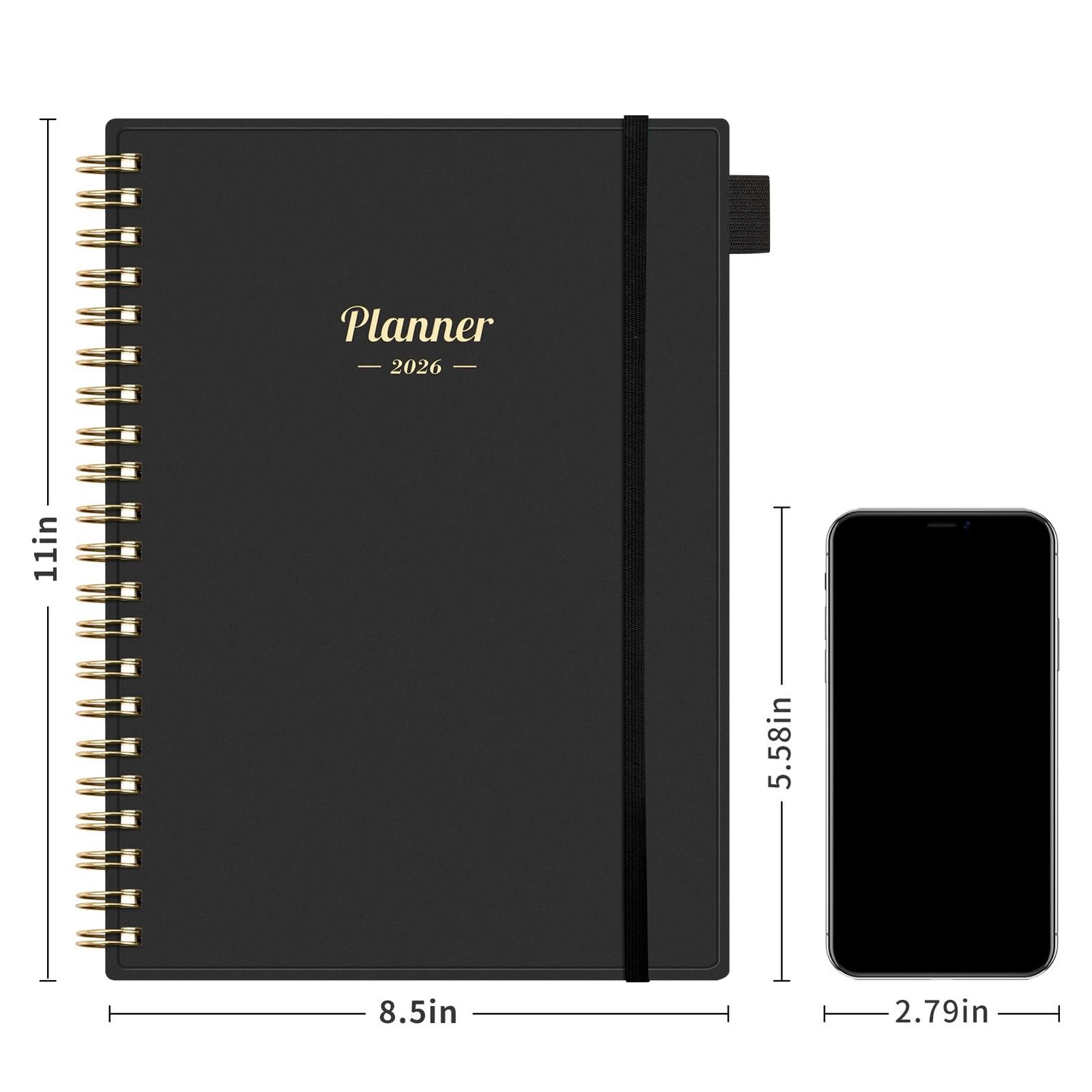 2026 Planner, Weekly and Monthly Planner, Large Size 8.5″ x 11″, 2026 Calenda…