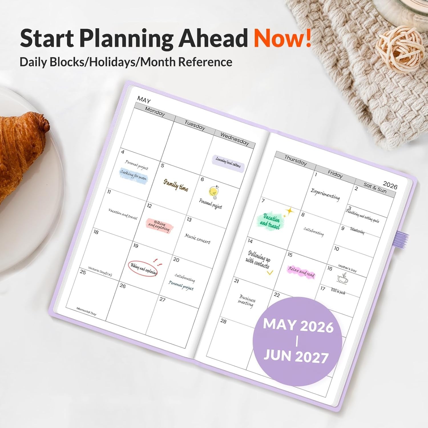 2026-2027 Pocket Weekly Planner for Purse 3.5″ x 6″ – 12 July 2026 – June 20…