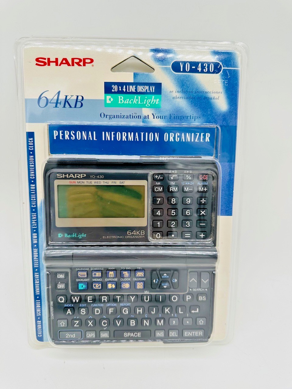 Sharp YO-430 Personal Information Organizer 64KB New Sealed