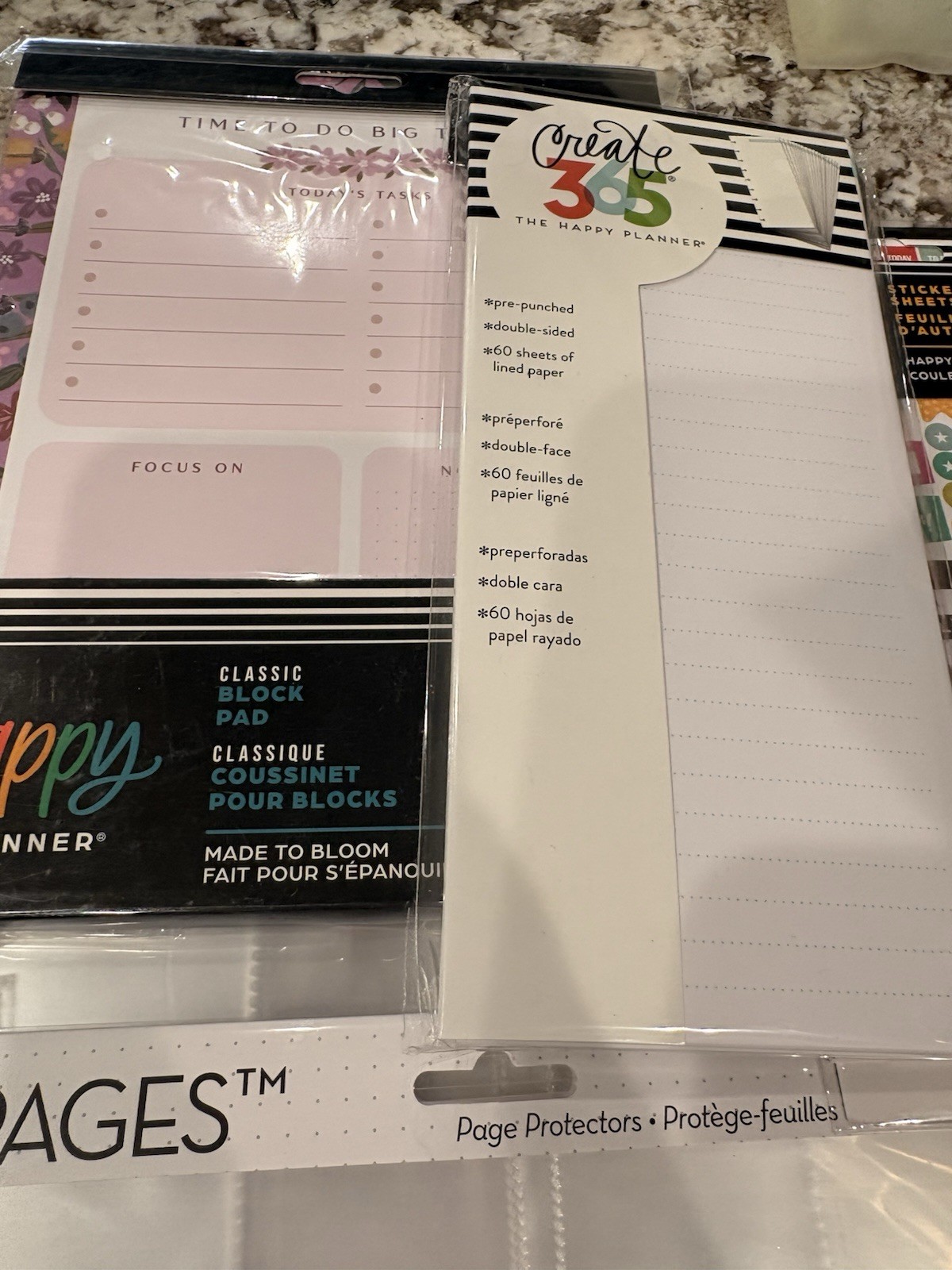 Happy Planner Classic/Mini Planner Girl Pocket Pages, Notes, Accessories NEW #1