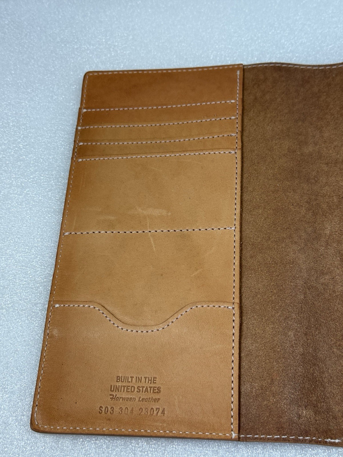 Shinola Detroit Portfolio Brown Horween Leather Case Folder Wallet Organizer