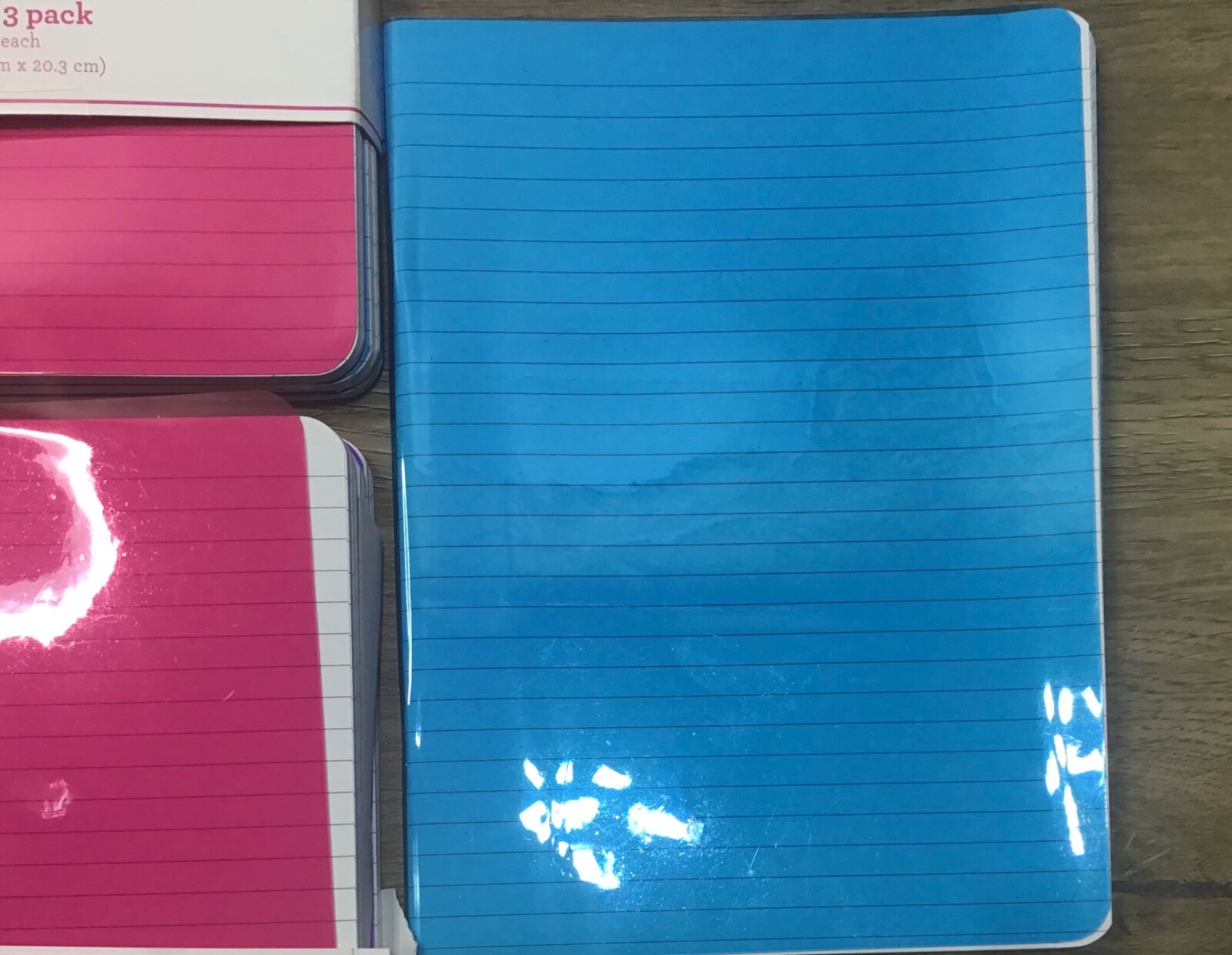 Mara Mi 3-pc X4 +1 Journals 40-sheet each 6”X8” Ruled Notebooks **WEAR**