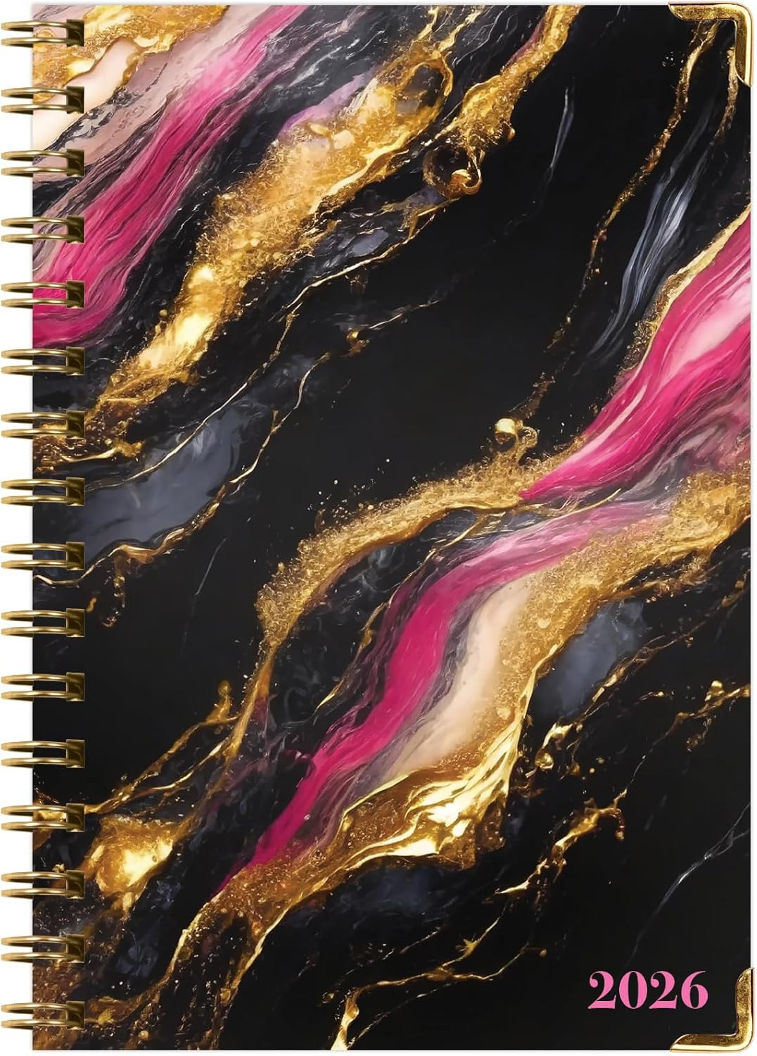 HARDCOVER 2026 Planner, 5.5″X8″: 14 Months (November 2025 – December 2026), Dail