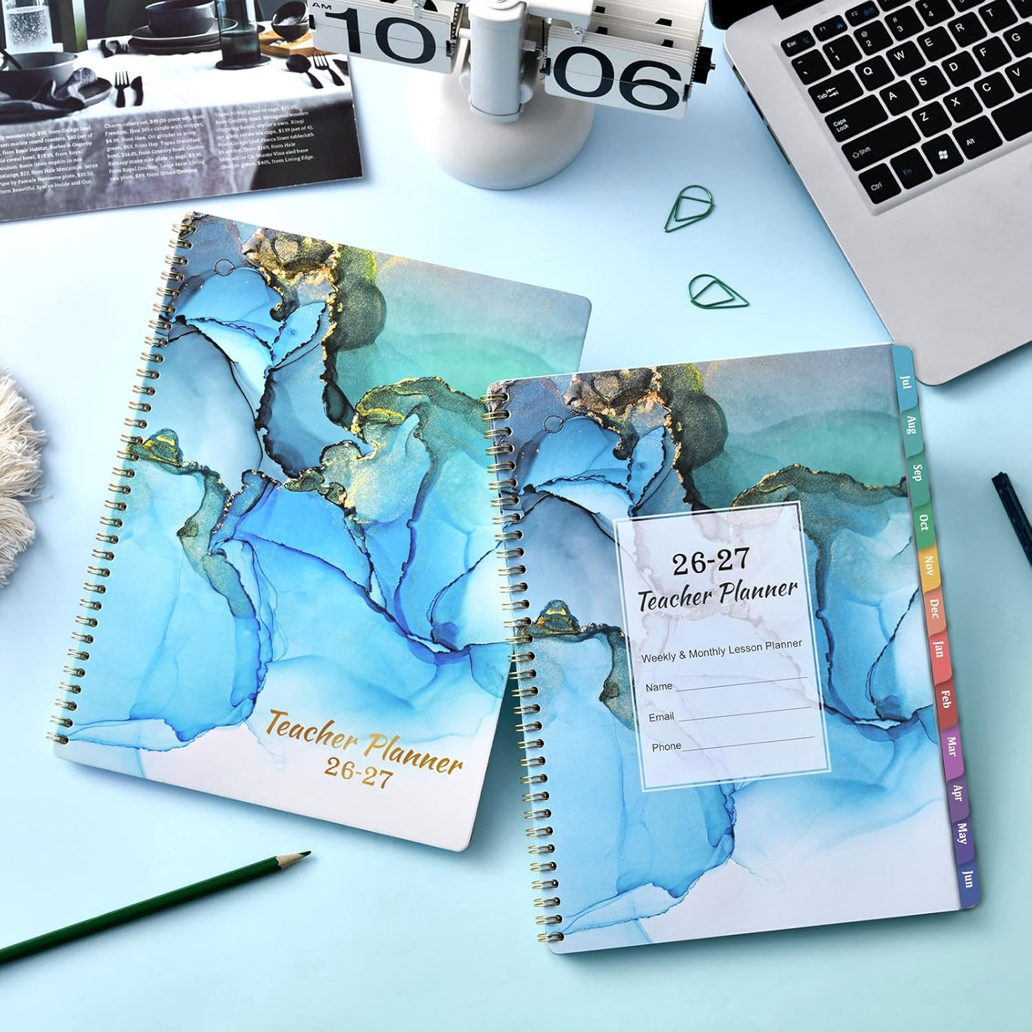 Teacher Planner 2026-2027 – Teacher Lesson Planner from July 2026 to June 2027,