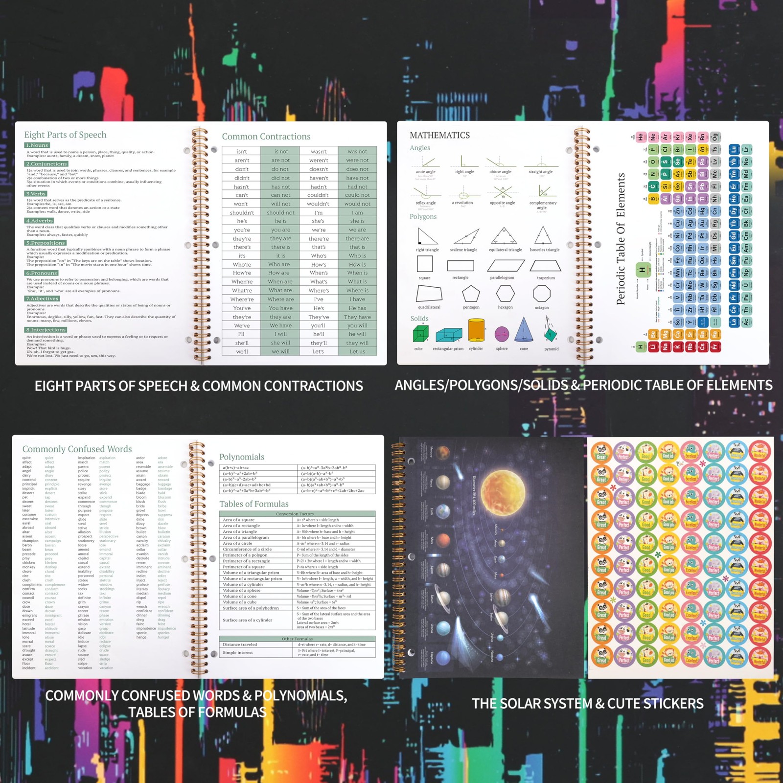 Student Planner 2026-2027 Monthly & Weekly 8.2 x 10.7 inches, Multicolored A