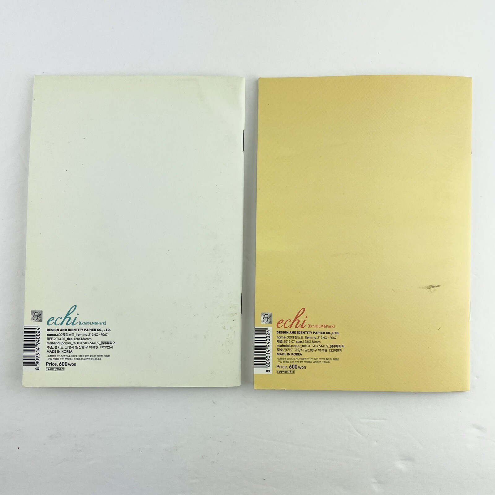 Papier Co. Echi Girl Lined Notebooks Set of 2 Lined Journals 5 x 7.25 in.