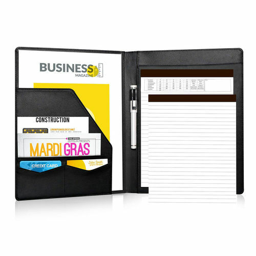 Padfolio/Portfolio Folder – Lemome Executive Leather Padfolio with Document Fold