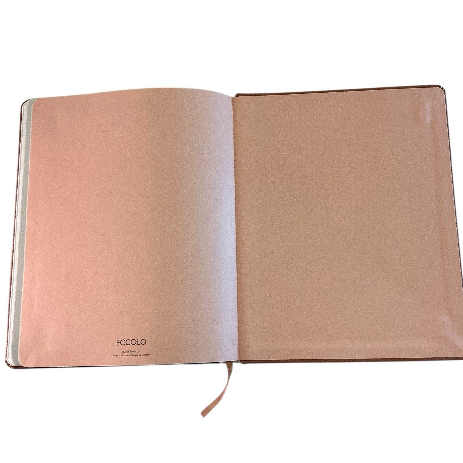 eccolo Monthly/Weekly 2026 Planner Terra Cotta Blush Pink w/marker 8″ X 10″