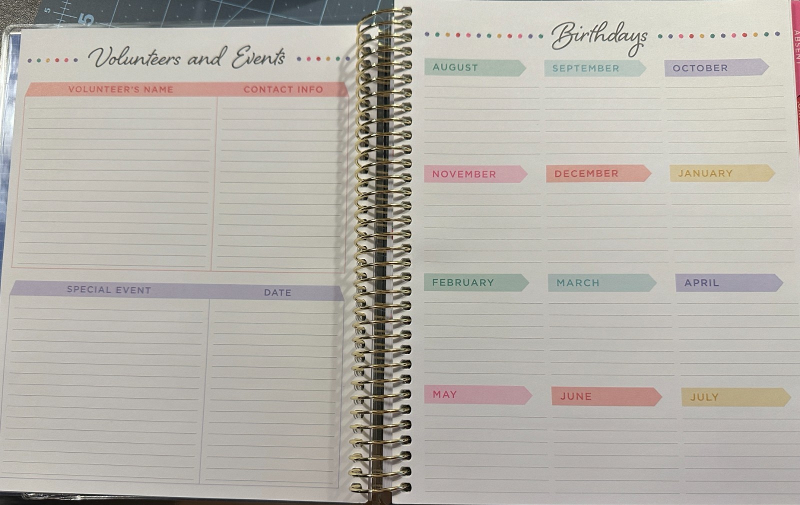 Erin Condren 12-Month Spiral Teacher Planner (Aug – Jul), 7”x9” Weekly