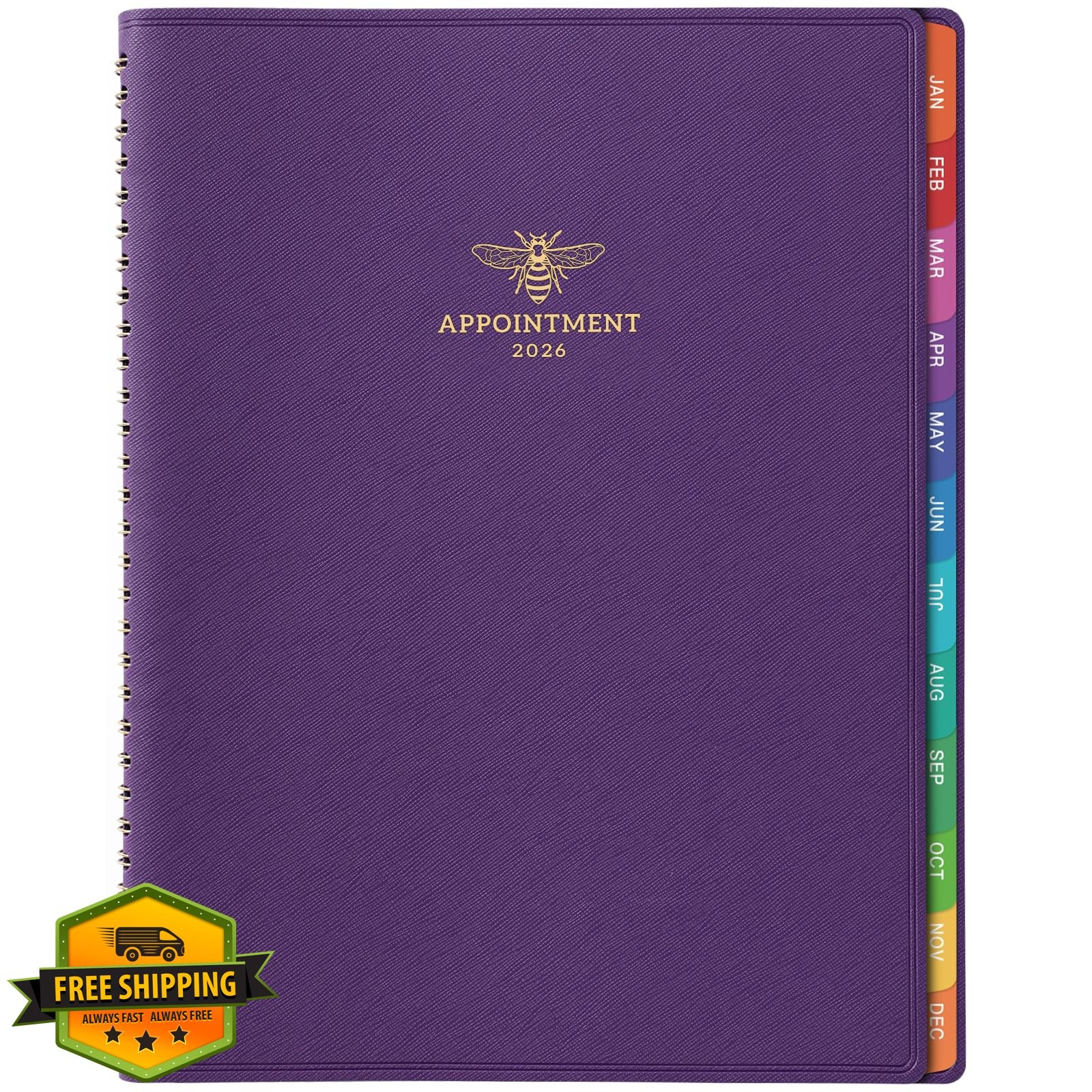 Artfan 2026 appointment book purple