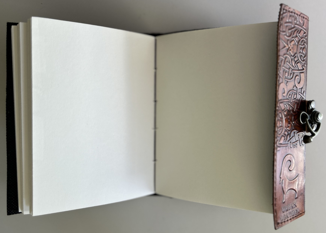 2-Pack Handcrafted Genuine Leather Diary Journal Notebook Motif Design 110 Page