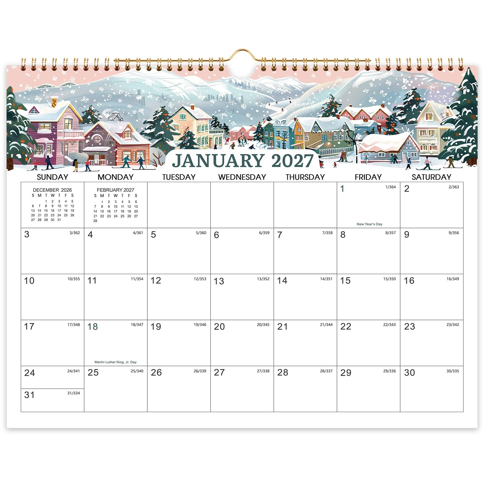 Calendar 2026-2028 – Wall 2026-2027, Jul. 2026 – Jun. 2028, 2 White