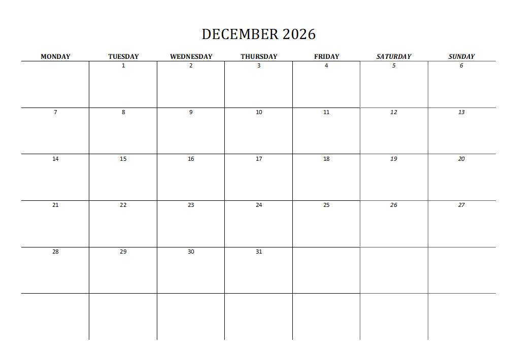 2.99 *ON SALE* 2026 Calendar Printable Landscape,Monthly Planner DOWNLOAD PDF v2