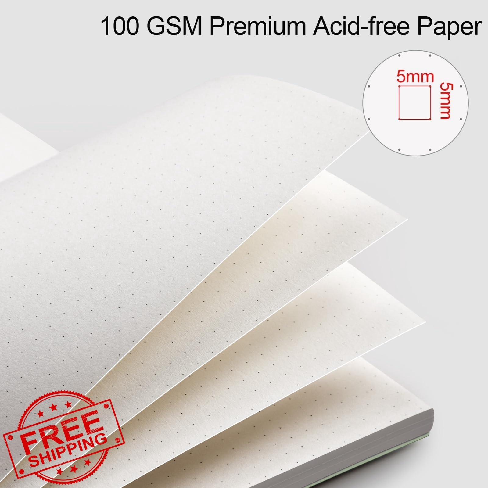 AHGXG Sage Green A5 Dotted Journal