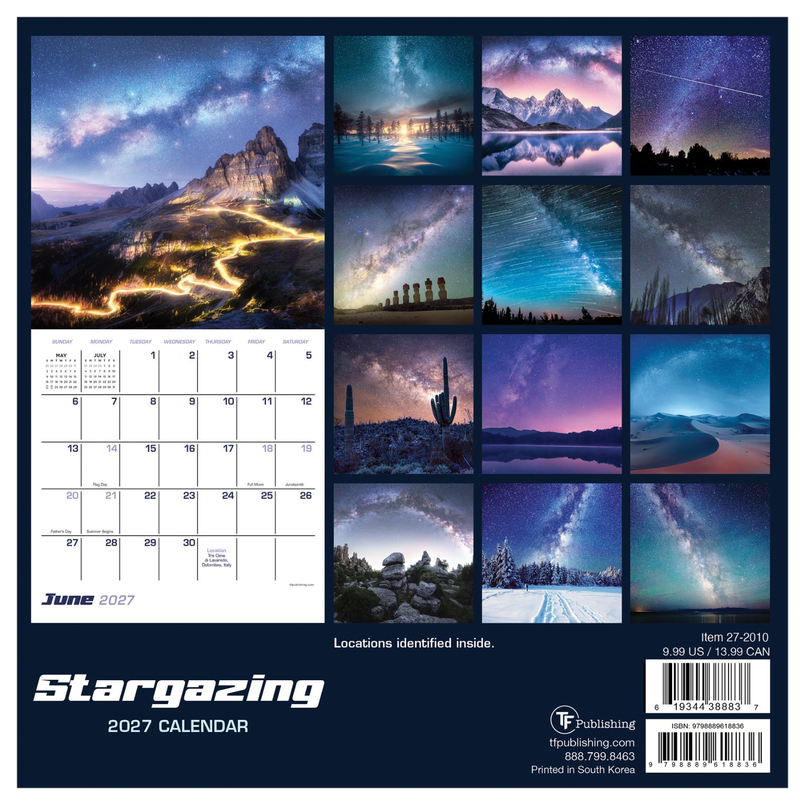 2027 Stargazing Mini Calendar