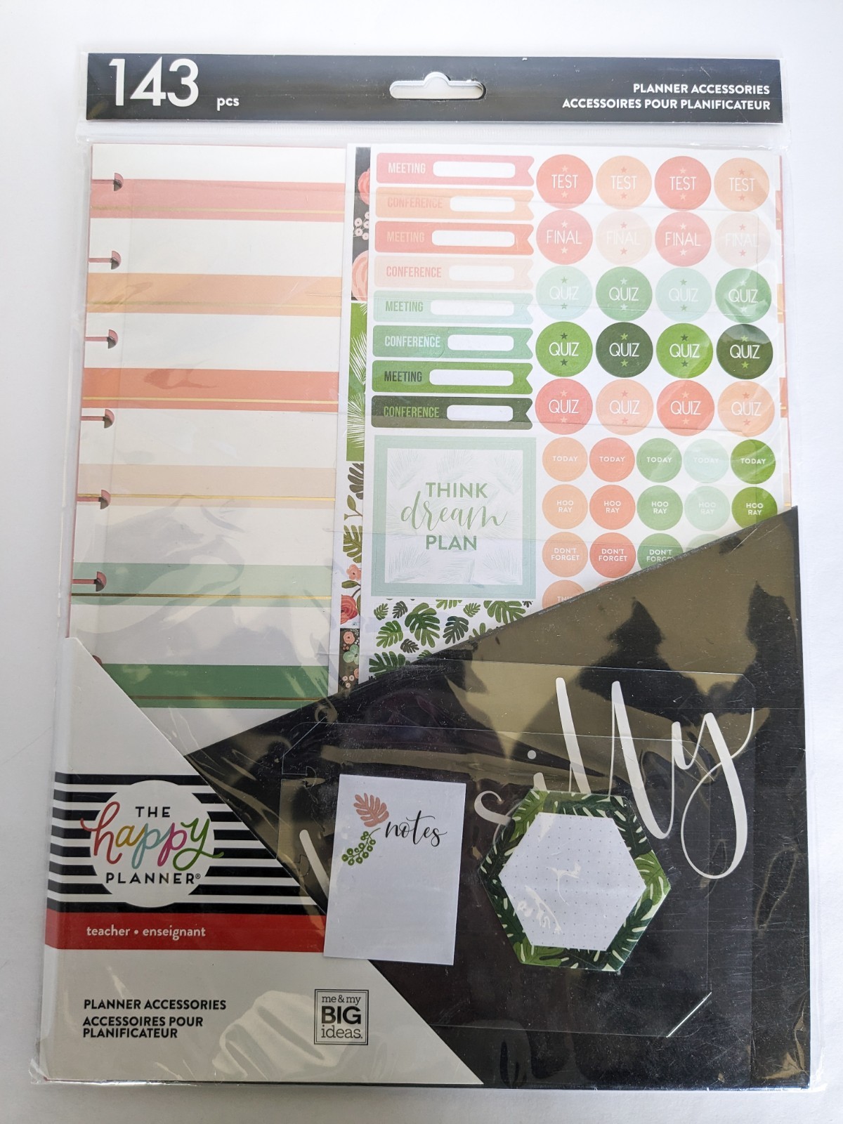 Big Happy Planner Teacher Planner Accessories Kit 143 PCs Brand New