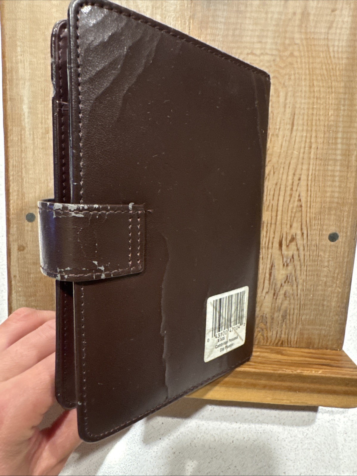 Cambridge Personal Day Planner Burgundy #47104 7.25 x 5.5″ NOS 1994 Vintage 90’s