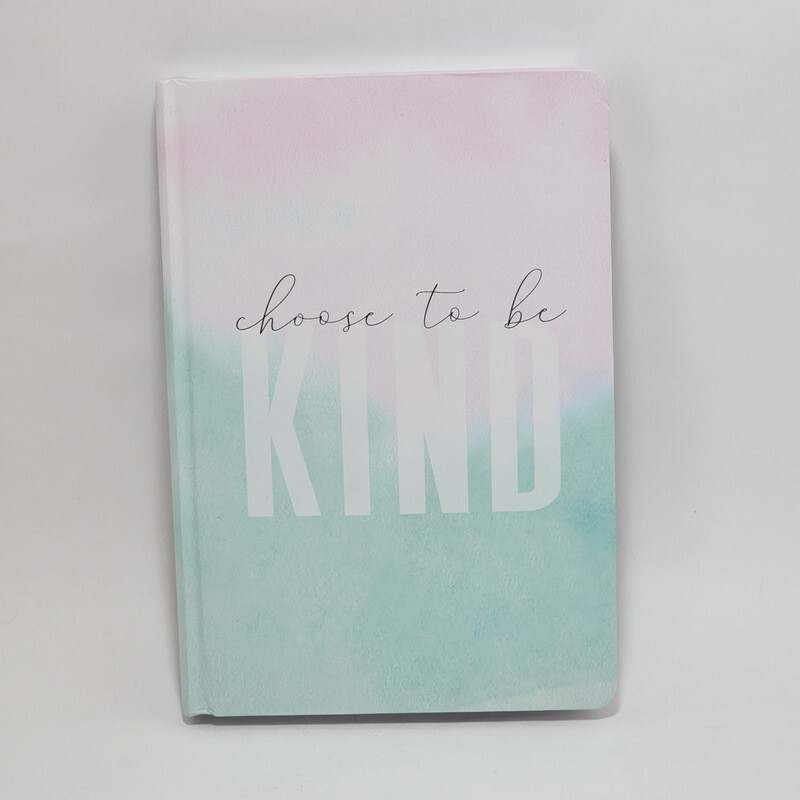 Choose to be Kind Journal Notebook Lined Pages Light Pink, white and Green Cover