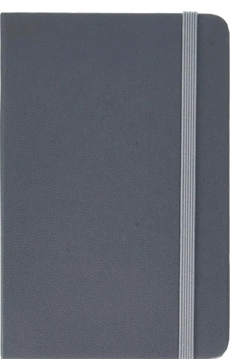 JAM PAPER Hardcover Notebook with Elastic Band – Travel Size Journal – 4 x 6 –