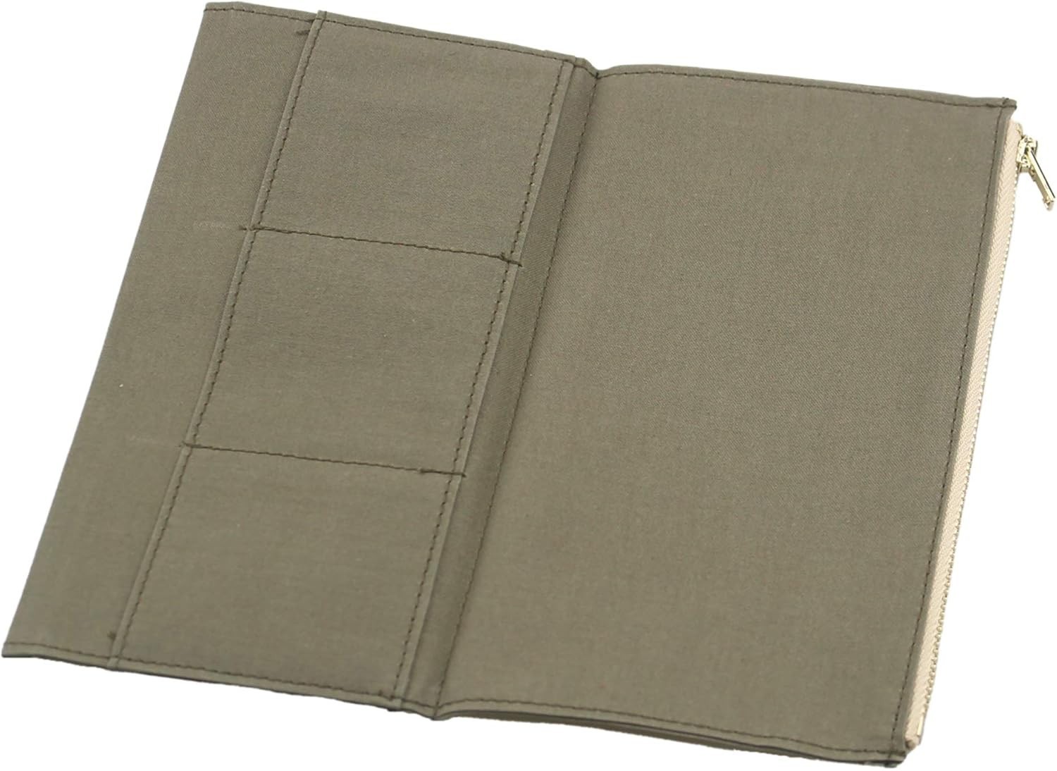 Standard Travelers Notebook Wallet Insert Pocket with 2 Elastic Bands,1 Canva…