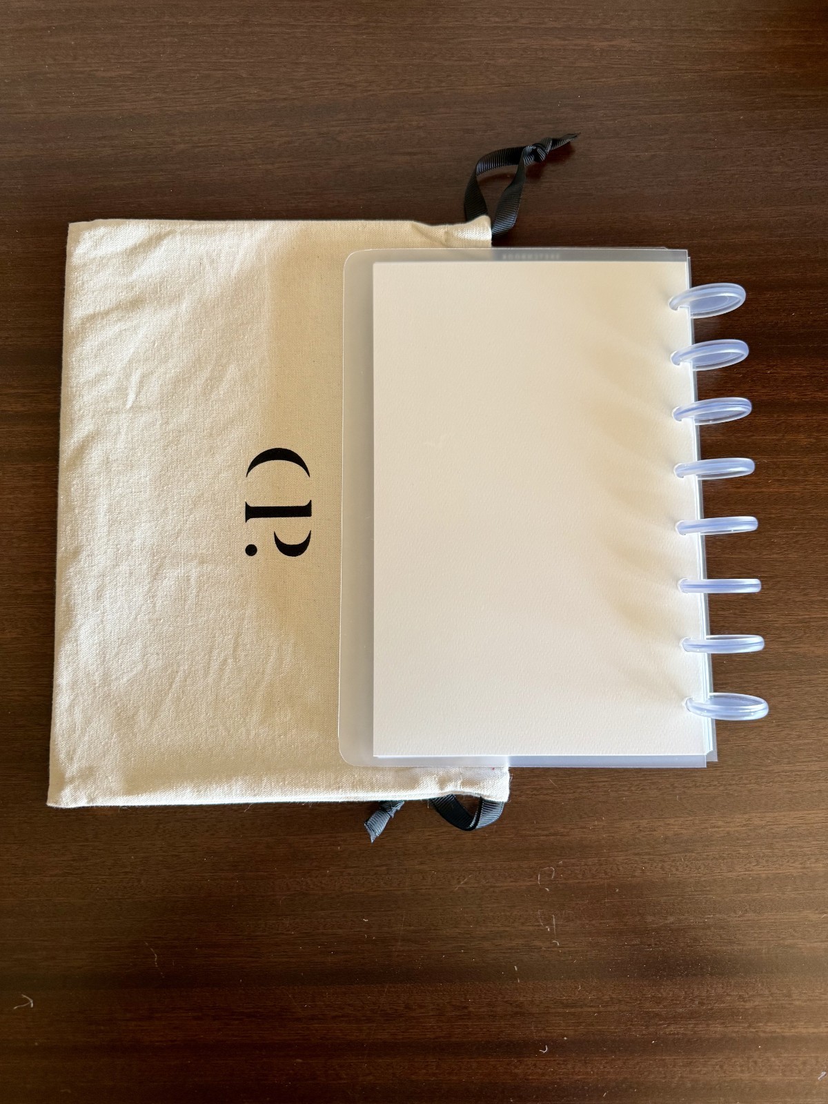 Cloth & Paper Half Letter Size Planner, 8 Disc