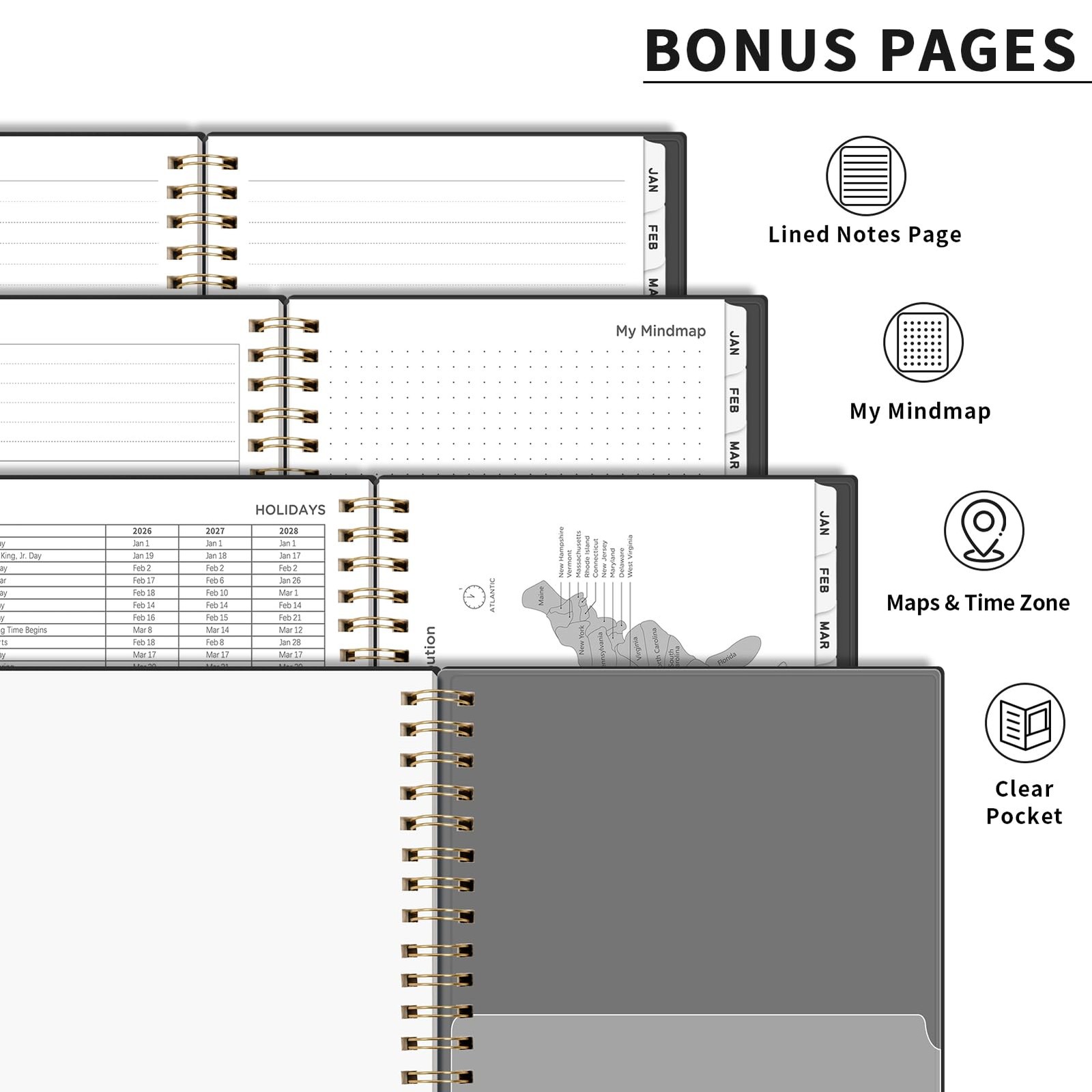 2026 Planner, Weekly and Monthly Planner, Large Size 8.5″ x 11″, 2026 Calenda…