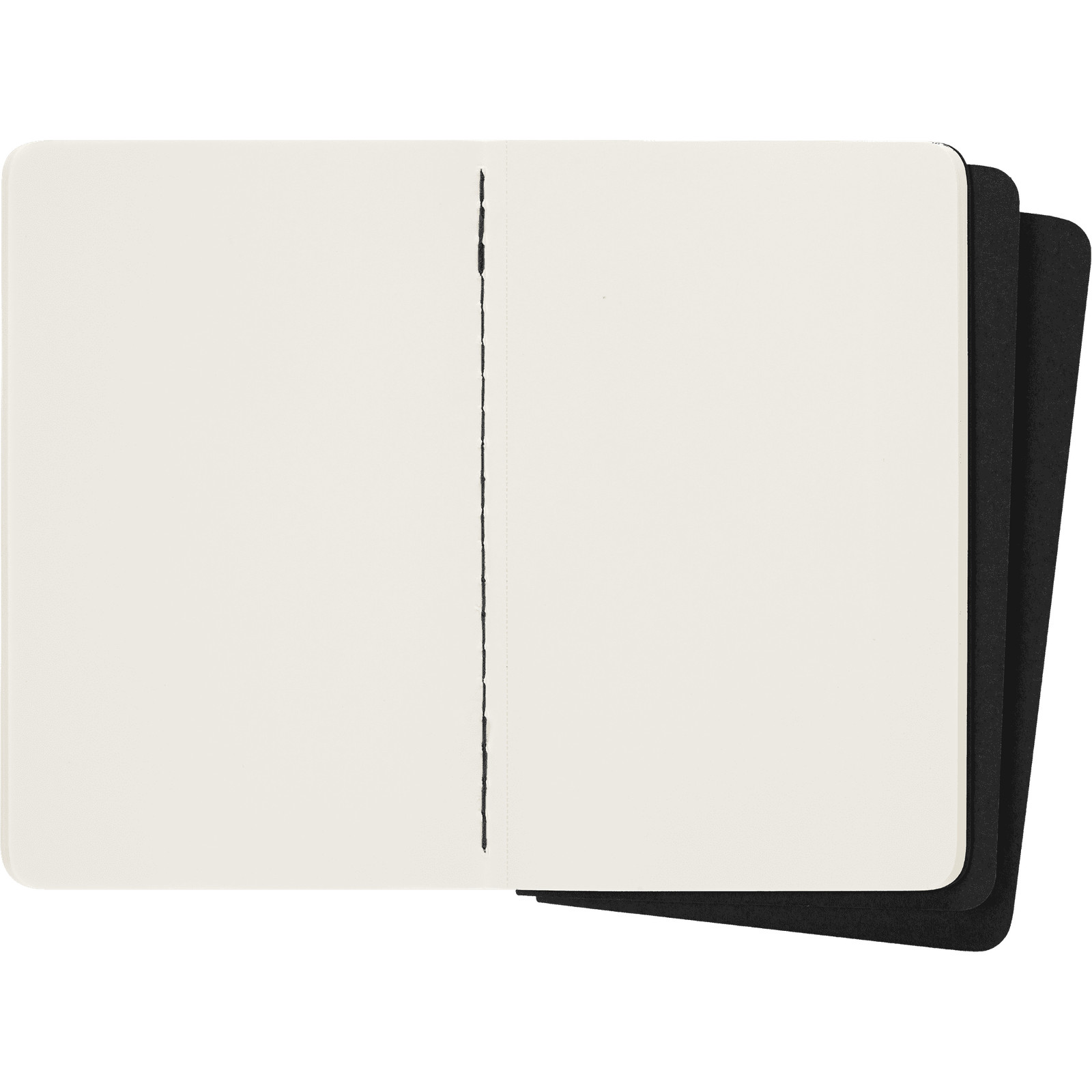 Moleskine Cahier Journals (Set of 3), Pocket (3.5″ x 5.5″), Plain, Black