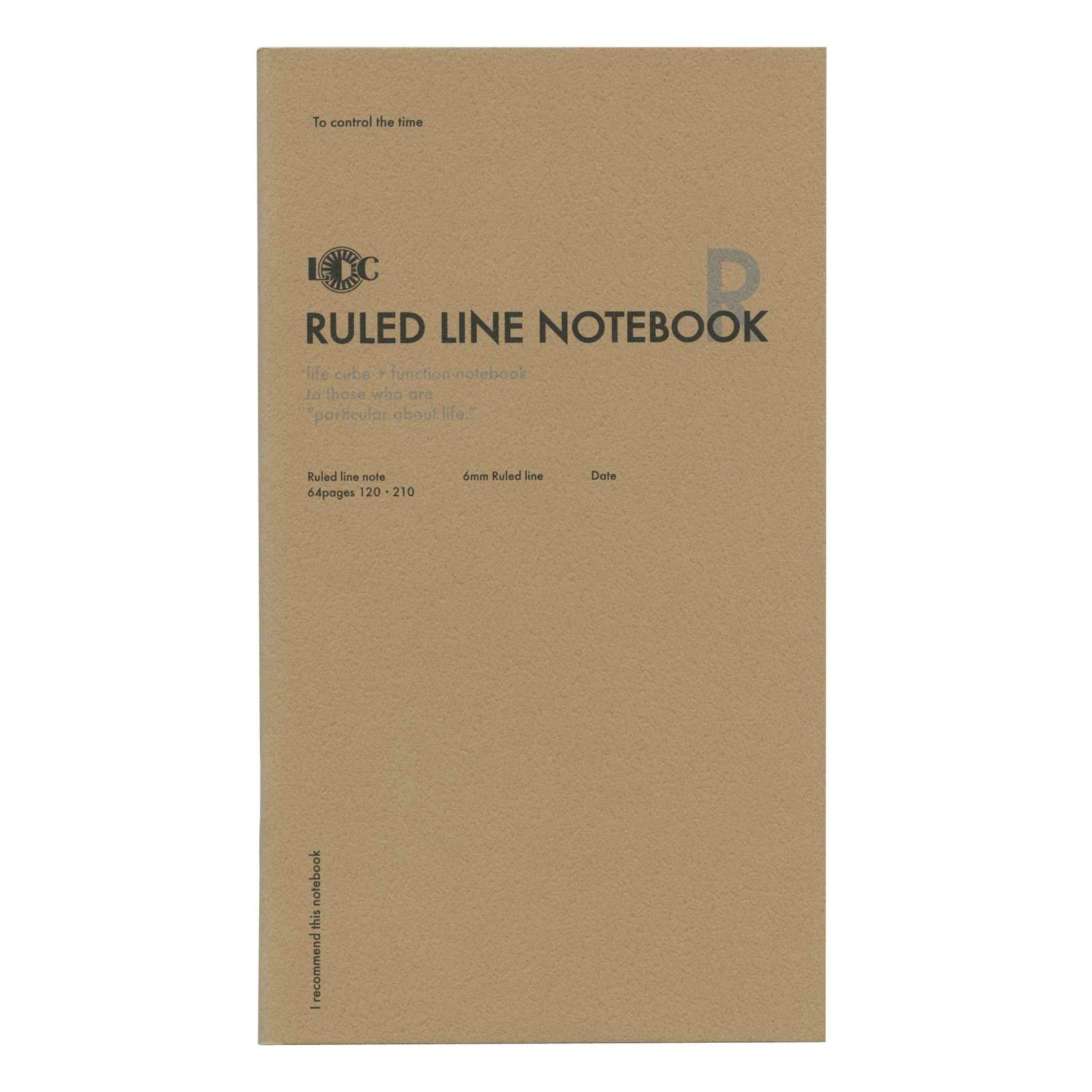 A5 Slim Function Notebook RULED LINE NOTEBOOK LDNT-A Luddite