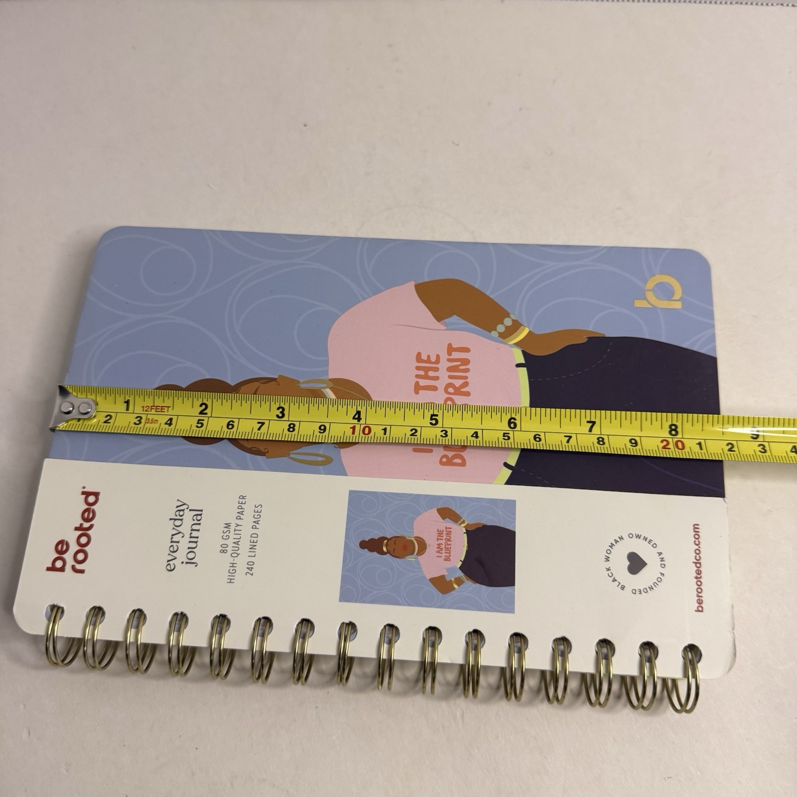 Be Rooted “I Am The Blueprint” Spiral Journal 5.5×8.5 New 240 Pages