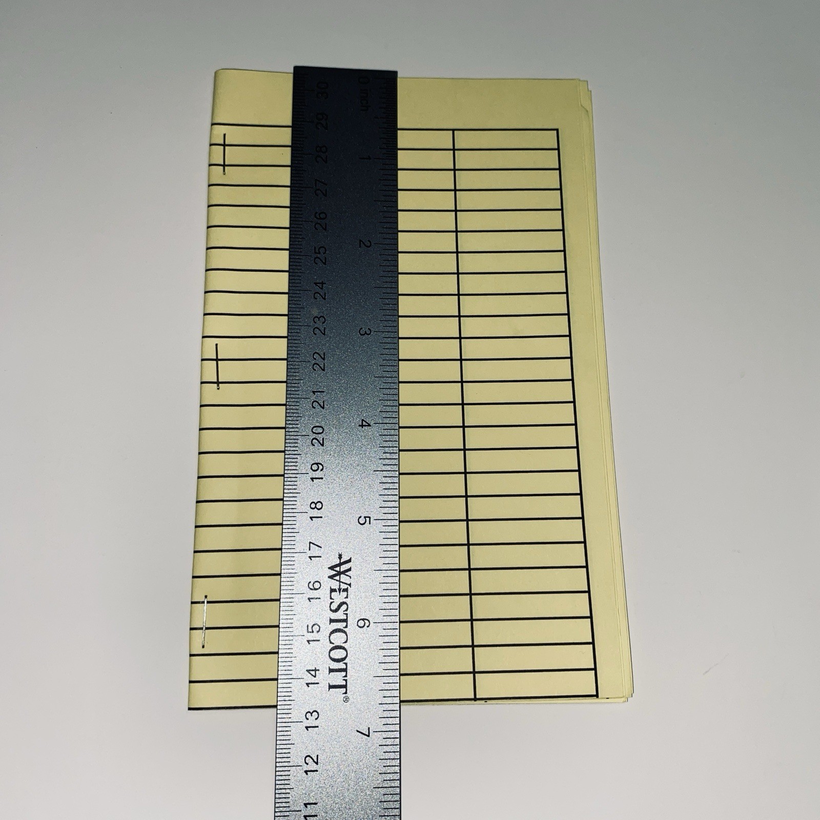 Vtg Handmade Notebook Legal Yellow Lined Paper Notes Work Office School Desk z