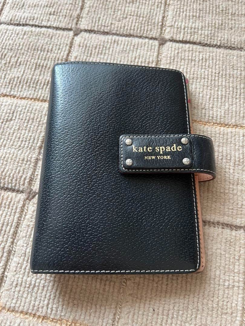 Kate Spade 6-hole black notebook