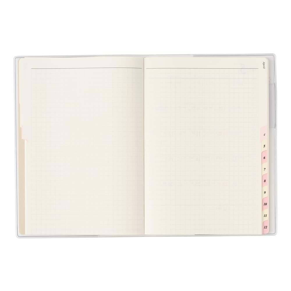 NOLTY Pagem Planner 2026 B6 Monthly Aida Memo White 2643