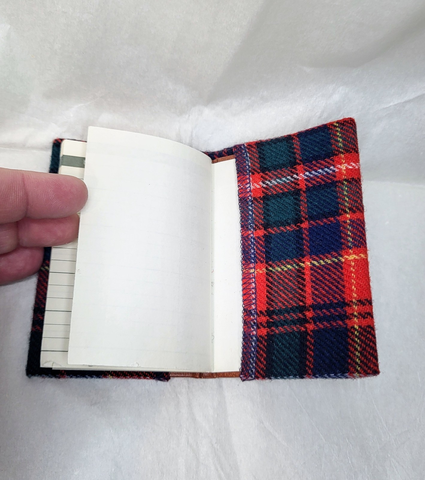 Vintage Pendleton Wool Plaid Mini Pocket Address Book